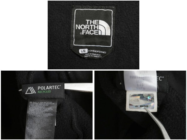 ノースフェイス デナリ ジャケット レディース L / 古着 アウトドア フリース ナイロン フルジップ ブルゾン ハイネック アウター ブラック