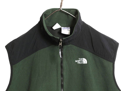 ノースフェイス フリース ベスト メンズ XXL 古着 GORE WINDSTOPPER 重ね着 前開き フルジップ フリース ナイロン ハイネック 大きいサイズ