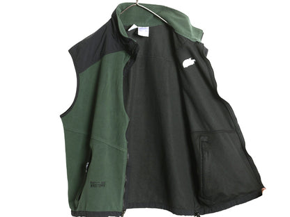 ノースフェイス フリース ベスト メンズ XXL 古着 GORE WINDSTOPPER 重ね着 前開き フルジップ フリース ナイロン ハイネック 大きいサイズ