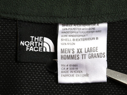 ノースフェイス フリース ベスト メンズ XXL 古着 GORE WINDSTOPPER 重ね着 前開き フルジップ フリース ナイロン ハイネック 大きいサイズ