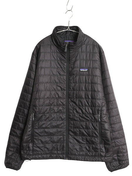 パタゴニア ナノ パフ ジャケット メンズ L / 古着 19年製 中綿 ナイロン キルティング フルジップ パッカブル アウター ブルゾン ブラック
