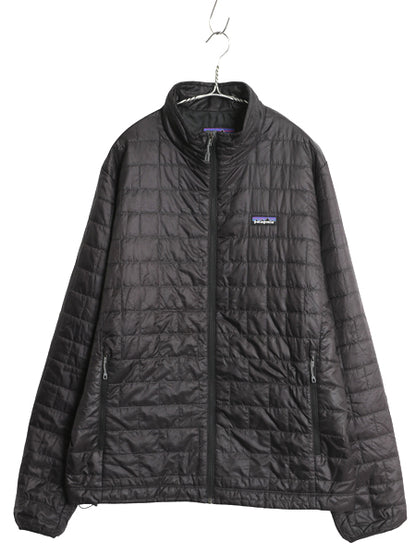 パタゴニア ナノ パフ ジャケット メンズ L / 古着 19年製 中綿 ナイロン キルティング フルジップ パッカブル アウター ブルゾン ブラック