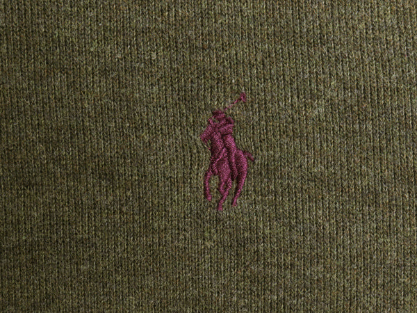 ポロ ラルフローレン ハーフジップ スウェット メンズ XL プルオーバー コットン ニット ストレッチ ワンポイント ポニー刺繍 大きいサイズ