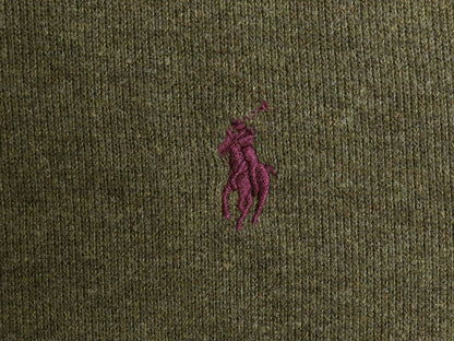 ポロ ラルフローレン ハーフジップ スウェット メンズ XL プルオーバー コットン ニット ストレッチ ワンポイント ポニー刺繍 大きいサイズ