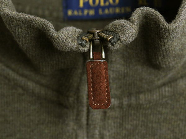 ポロ ラルフローレン ハーフジップ スウェット メンズ XL プルオーバー コットン ニット ストレッチ ワンポイント ポニー刺繍 大きいサイズ