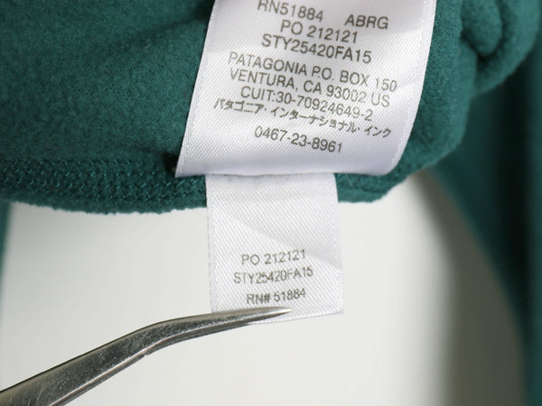 パタゴニア マイクロD ハーフジップ フリース プルオーバー レディース S / 15年製 トップス ロンT 長袖Tシャツ ハイネック アウトドア 緑