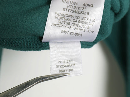 パタゴニア マイクロD ハーフジップ フリース プルオーバー レディース S / 15年製 トップス ロンT 長袖Tシャツ ハイネック アウトドア 緑