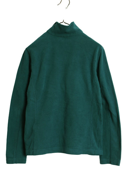 パタゴニア マイクロD ハーフジップ フリース プルオーバー レディース S / 15年製 トップス ロンT 長袖Tシャツ ハイネック アウトドア 緑