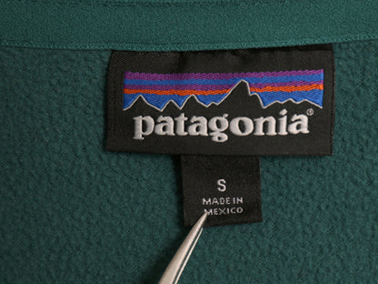 パタゴニア マイクロD ハーフジップ フリース プルオーバー レディース S / 15年製 トップス ロンT 長袖Tシャツ ハイネック アウトドア 緑