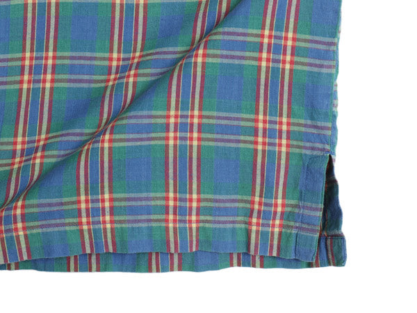 90s オールド ギャップ チェック 半袖 シャツ キッズ XL メンズ S レディース M 程 古着 旧タグ コットン マドラス プルオーバー ボックス