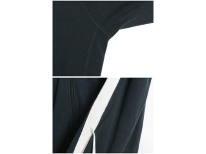 00s ポロ ラルフローレン トラック ジャケット メンズ S / オールド フルジップ ハイネック コットン ニット スウェット セーター リブ編み
