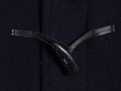 イギリス製 バーバリー ロンドン ダッフル コート レディース S ハーフコート ロング メルトン ウール ブラックウォッチ チェック ライナー