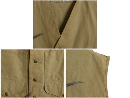 80s USA製 ★ フィルソン コットン ダック クルーザー ベスト 42 メンズ L 程/ 古着 ヴィンテージ ドライ ティンクロス ワーク アウトドア