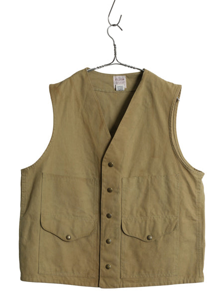 80s USA製 ★ フィルソン コットン ダック クルーザー ベスト 42 メンズ L 程/ 古着 ヴィンテージ ドライ ティンクロス ワーク アウトドア