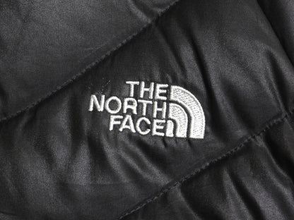 US企画 ノースフェイス ナイロン ダウン ジャケット レディース M / アウトドア 550 フィル ハイネック ブルゾン フルジップ キルティング