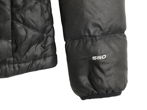 US企画 ノースフェイス ナイロン ダウン ジャケット レディース M / アウトドア 550 フィル ハイネック ブルゾン フルジップ キルティング