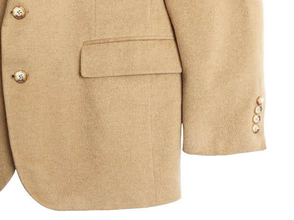 80s USA製 チャップス ラルフローレン テーラード ジャケット メンズ XL 程 古着 オールド ポロ キャメル ヘアー ブレザー 大きいサイズ 茶