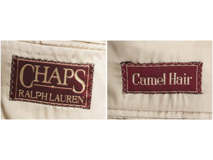 80s USA製 チャップス ラルフローレン テーラード ジャケット メンズ XL 程 古着 オールド ポロ キャメル ヘアー ブレザー 大きいサイズ 茶