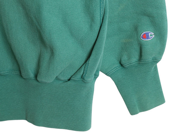 90s USA製 ★ チャンピオン リバースウィーブ スウェット メンズ XL / オールド トレーナー ワンポイント 目付き 大きいサイズ 裏起毛 緑