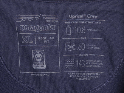 パタゴニア ワンポイント クルーネック スウェット メンズ XL / 18年製 アウトドア トレーナー 裏起毛 ストレッチ ネイビー 大きいサイズ