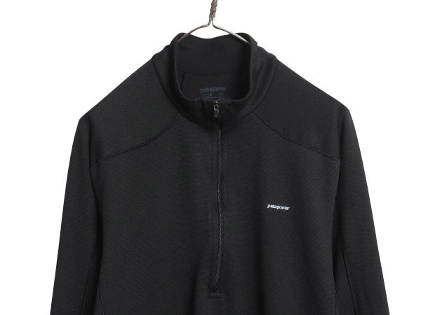 パタゴニア キャプリーン 3 長袖 Tシャツ メンズ L / 11年製 ストレッチ カットソー ロンT アンダーシャツ インナー ハーフジップ ブラック