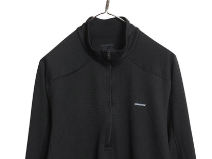 パタゴニア キャプリーン 3 長袖 Tシャツ メンズ L / 11年製 ストレッチ カットソー ロンT アンダーシャツ インナー ハーフジップ ブラック