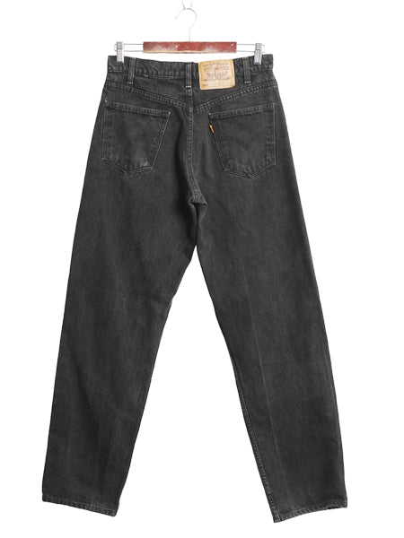90s リーバイス 550 ブラック デニム パンツ メンズ 31 32 / オールド リラックス フィット テーパード ジーンズ ジーパン 黒 オレンジタブ