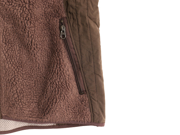 パタゴニア レトロX フリース ベスト レディース L / 09年製 フルジップ アウトドア パイル 重ね着 前開き ハイネック 廃盤 ボア ブラウン