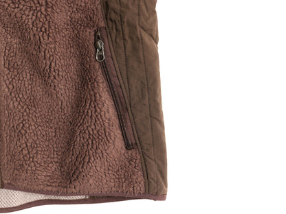 パタゴニア レトロX フリース ベスト レディース L / 09年製 フルジップ アウトドア パイル 重ね着 前開き ハイネック 廃盤 ボア ブラウン