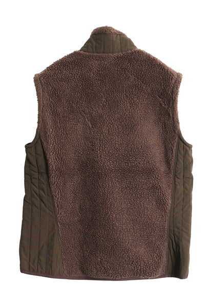 パタゴニア レトロX フリース ベスト レディース L / 09年製 フルジップ アウトドア パイル 重ね着 前開き ハイネック 廃盤 ボア ブラウン