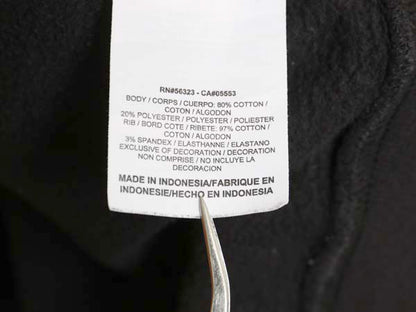 ナイキ スウェット スタジャン メンズ M / ヘビーウェイト トレーナー ジャケット ブルゾン ジャンパー スウッシュ 裏起毛 ツートン 黒 灰