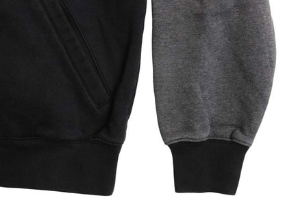 ナイキ スウェット スタジャン メンズ M / ヘビーウェイト トレーナー ジャケット ブルゾン ジャンパー スウッシュ 裏起毛 ツートン 黒 灰