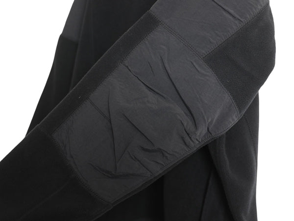 90s ノースフェイス GORE WINDSTOPPER フリース ナイロン 切替 ジャケット メンズ M / オールド アウトドア ハイネック フルジップ 黒 防風