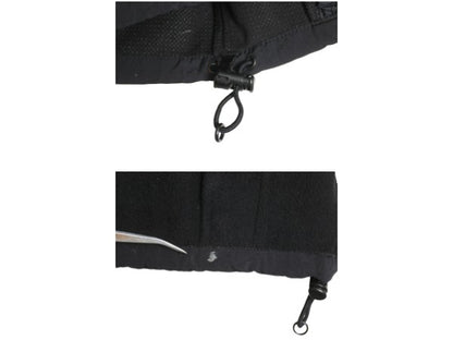 90s ノースフェイス GORE WINDSTOPPER フリース ナイロン 切替 ジャケット メンズ M / オールド アウトドア ハイネック フルジップ 黒 防風