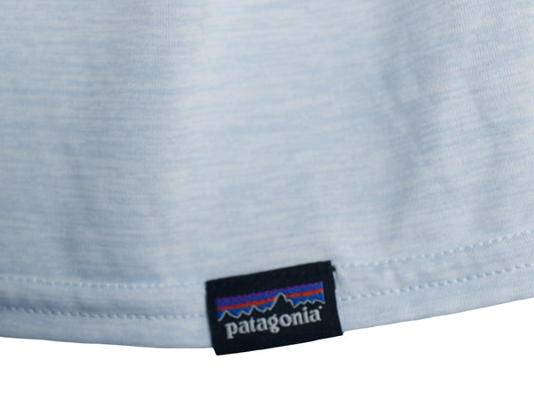 パタゴニア キャプリーン 両面 プリント ノースリーブ Tシャツ メンズ M 25年製 アウトドア ストレッチ グラフィック タンクトップ 企業 青