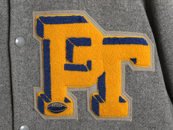 60s ★ HOLT'S 襟付き ウール スタジャン メンズ M 程/ ヴィンテージ サガラ ワッペン 襟付き アワード ジャケット ブルゾン リバーシブル