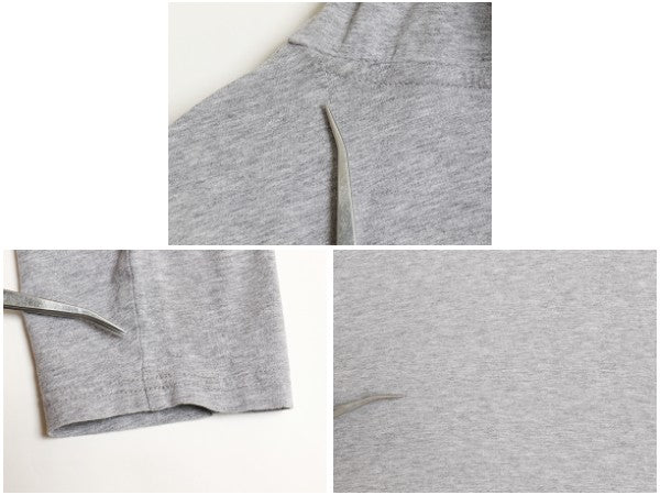 ポロ ラルフローレン フード付き 長袖 Tシャツ メンズ L / コットン ロンT フード パーカー プルオーバー ワンポイント ポニー 無地 グレー