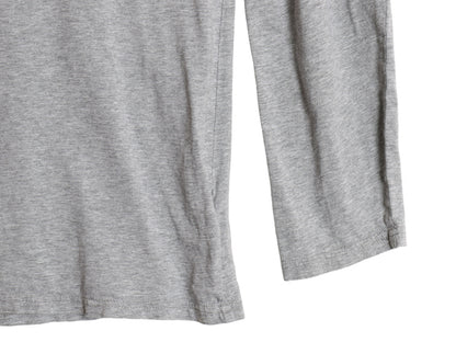 ポロ ラルフローレン フード付き 長袖 Tシャツ メンズ L / コットン ロンT フード パーカー プルオーバー ワンポイント ポニー 無地 グレー