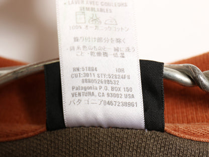 パタゴニア ボーダー 鹿の子 半袖 ポロシャツ メンズ M 古着 08年製 アウトドア 半袖シャツ オーガニック コットン ワンポイント ボックス 