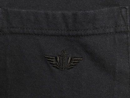 90s ドッカーズ リーバイス ポケット付き 半袖 Tシャツ メンズ L 古着 オールド ポケT ワンポイント 刺繍 ヘビーウェイト ブランク 無地 黒
