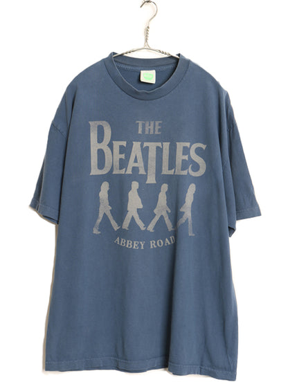 00s ビートルズ イラスト プリント Tシャツ メンズ XL オールド アップル オフィシャル バンド ロック グラフィック 当時物 大きいサイズ