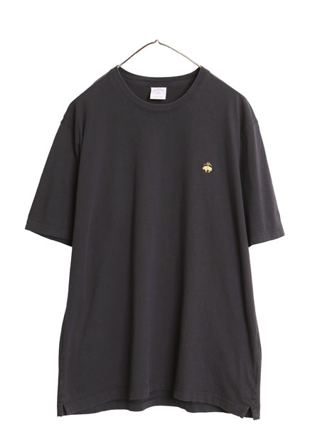 ブルックスブラザーズ 半袖 Tシャツ メンズ XXL ワンポイント ロゴ刺繍 カットソー コットン シンプル トップス ボックス 大きいサイズ 黒