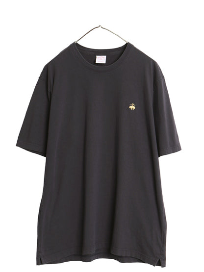 ブルックスブラザーズ 半袖 Tシャツ メンズ XXL ワンポイント ロゴ刺繍 カットソー コットン シンプル トップス ボックス 大きいサイズ 黒