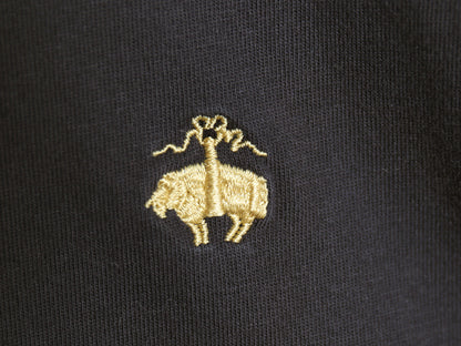 ブルックスブラザーズ 半袖 Tシャツ メンズ XXL ワンポイント ロゴ刺繍 カットソー コットン シンプル トップス ボックス 大きいサイズ 黒
