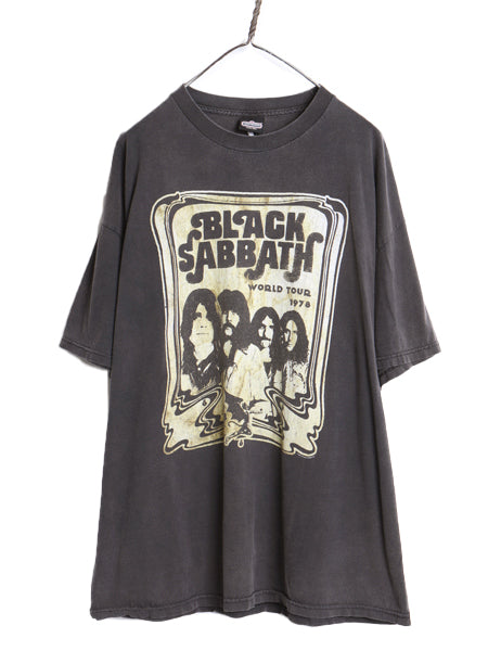 00s ブラックサバス 両面 プリント Tシャツ メンズ XL オールド オジーオズボーン オフィシャル ツアー バンド ロック アート イラスト 黒