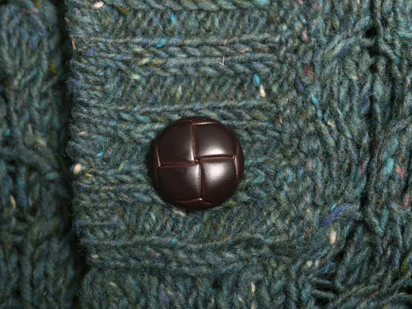 アイルランド製 エルエルビーン フィッシャーマン ニット セーター メンズ XL 古着 ウール アラン ハイネック プルオーバー 大きいサイズ