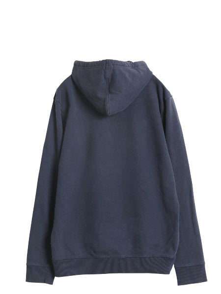 パタゴニア プリント スウェット フード パーカー メンズ M / 19年製 トレーナー ストレッチ 裏起毛 プルオーバー ヘビーウェイト ネイビー