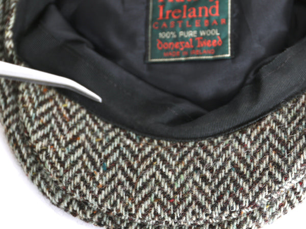 アイルランド製 HATS OF IRELAND ツイード ウール ハンチング キャップ メンズ レディース XL 帽子 キャスケット 防寒 秋 冬 大きいサイズ