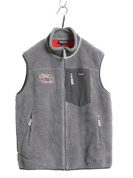 パタゴニア クラシック レトロX フリース ベスト メンズ L 17年製 アウトドア パイル フルジップ ハイネック 重ね着 前開き カレッジ 刺繍