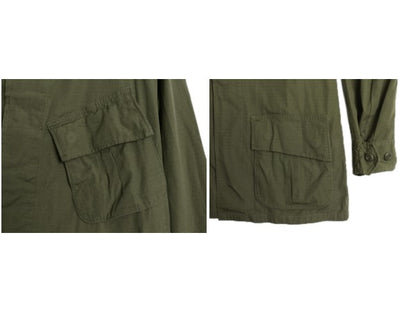 60s ★ 米軍実物 US ARMY 5th ジャングルファティーグ ジャケット X-SMALL REGULAR / 70年製 ヴィンテージ ミリタリー リップストップ 4th
